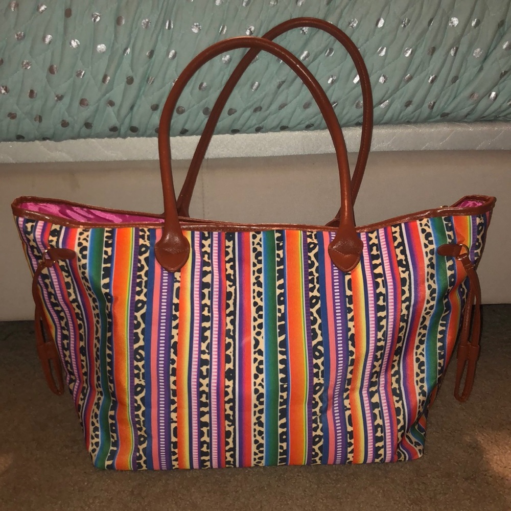 Brand new cheetah serape bag!!!